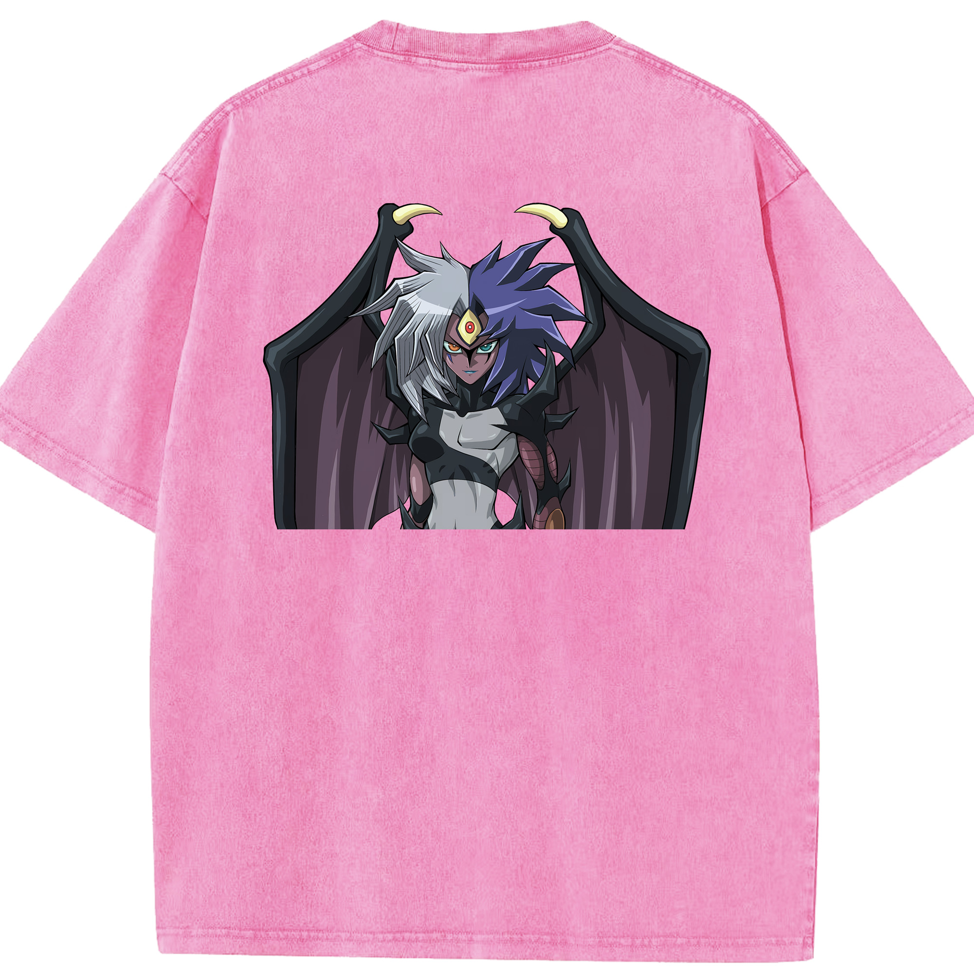 （画像用） 遊☆戯☆王 Yu-Gi-Oh! 綿100% ヴィンテージ風 半袖Tシャツ（背面プリント）